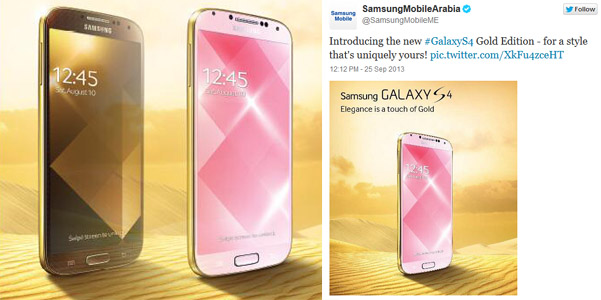 Samsung Galaxy S4 Gold edition