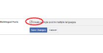 Arrivano gli status multilingue su Facebook